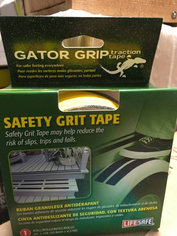 lot 64 image: Gator Grip 2 in. x 5 yds. YellowBlack Anti-Slip Safety Tape not used