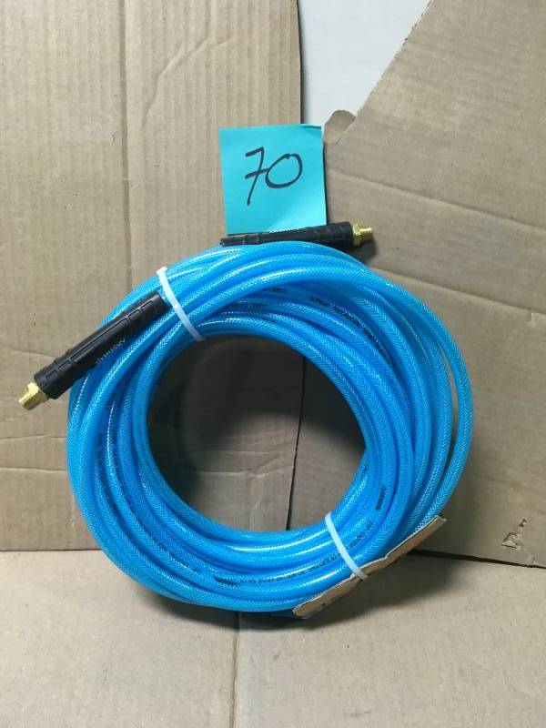 lot 70 image: Husky 14 in. x 25 ft. Polyurethane Air Hose not used