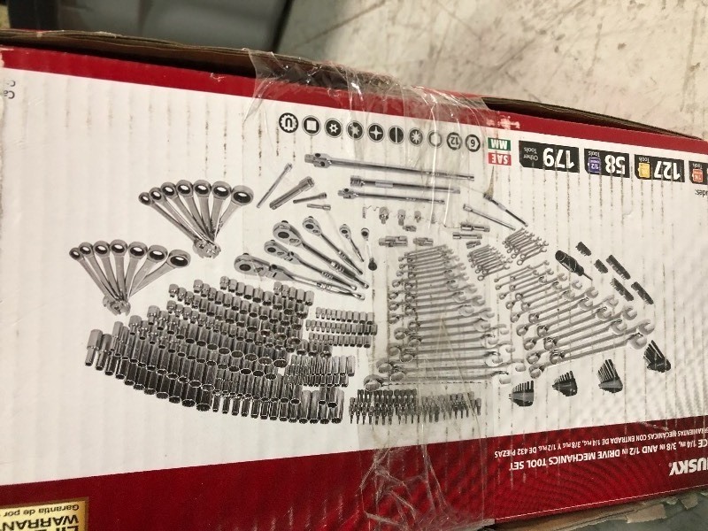 lot 109 image: Husky Mechanics Tool Set (432-Piece) NOT USED
