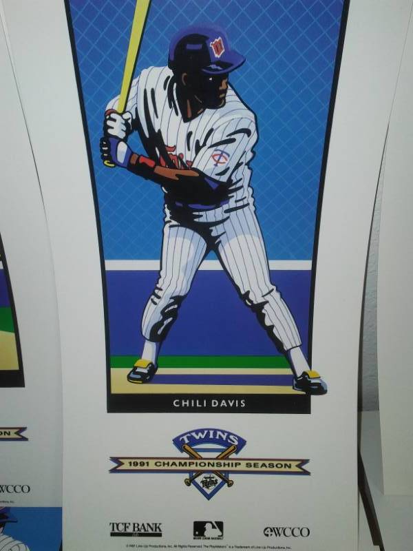 lot 36 image: 1991 Minnesota Twins Championship paintings,