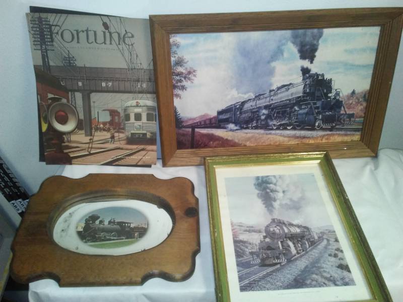 lot 40 image: Railroad Railway Train art.