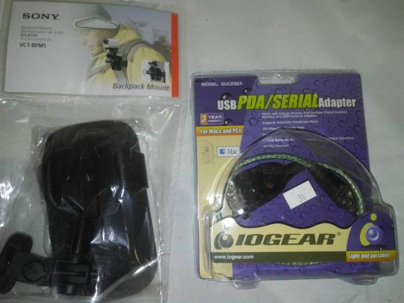 lot 95 image: Sony backpack Mount and USB PD a Serial cable both new in box.
