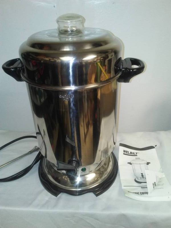 lot 116 image: New Welbilt 60 cup electric coffee pot