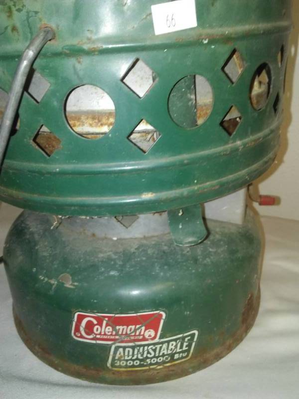lot 118 image: Coleman 3 - 5000 BTU heater - vintage.