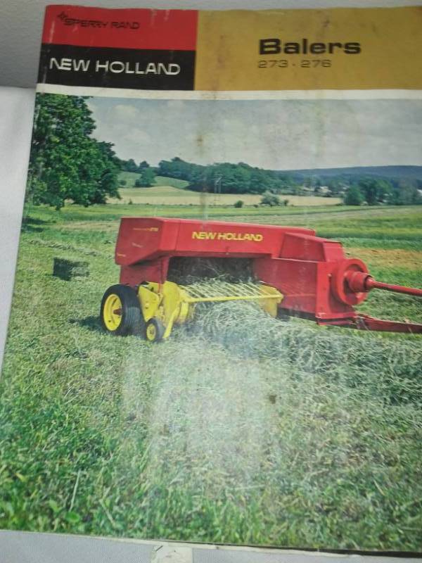 lot 120 image: 7 farm implement brochures and manuals.