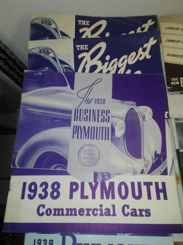 lot 122 image: 20  brochures Plymouth pre WW2