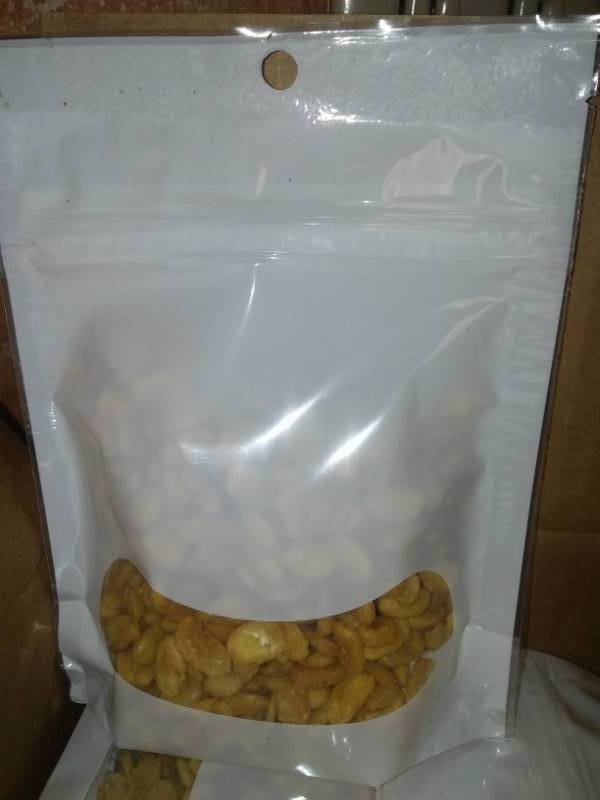 lot 83 image: Roasted fava Bean snacks - garlic flavor. 125 oz. bags