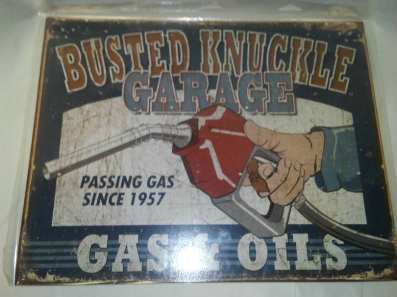 lot 197 image: Busted knuckle garage passing gas since 1957.