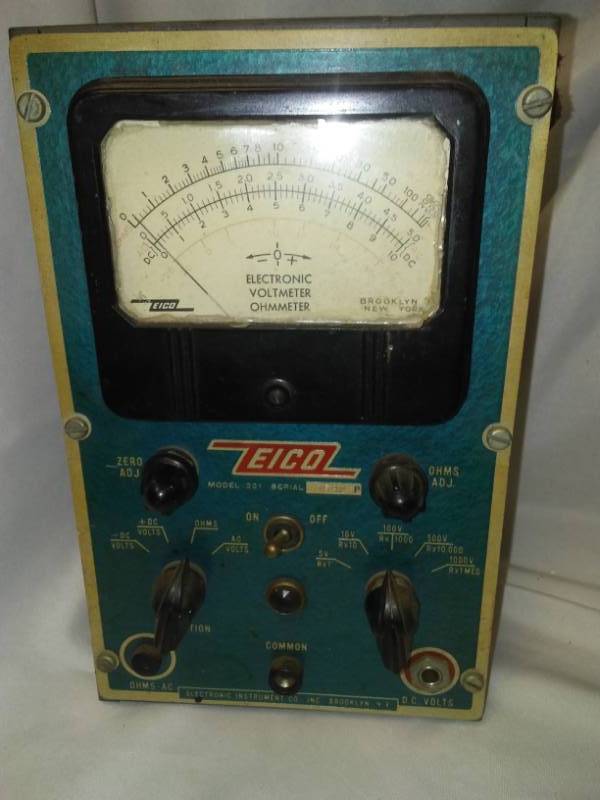 lot 213 image: Eico voltmeter untested.