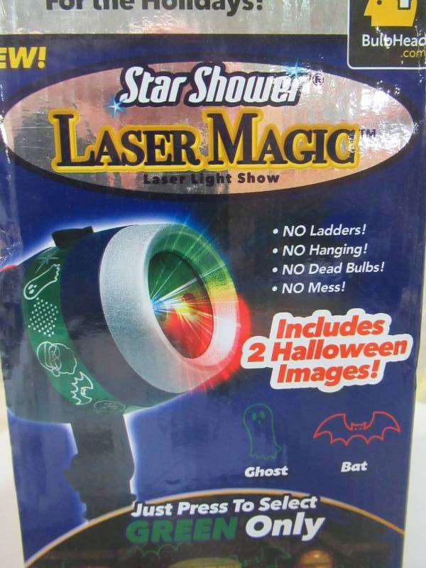 lot 61 image: Star Shower Laser Magic Laser Light Show Projector, Model 11672-6