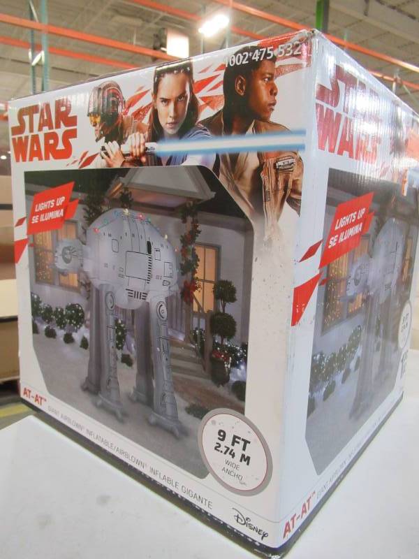 lot 50 image: Gemmy 8 ft. Inflatable AT-AT On Snow Base Scene, 37523