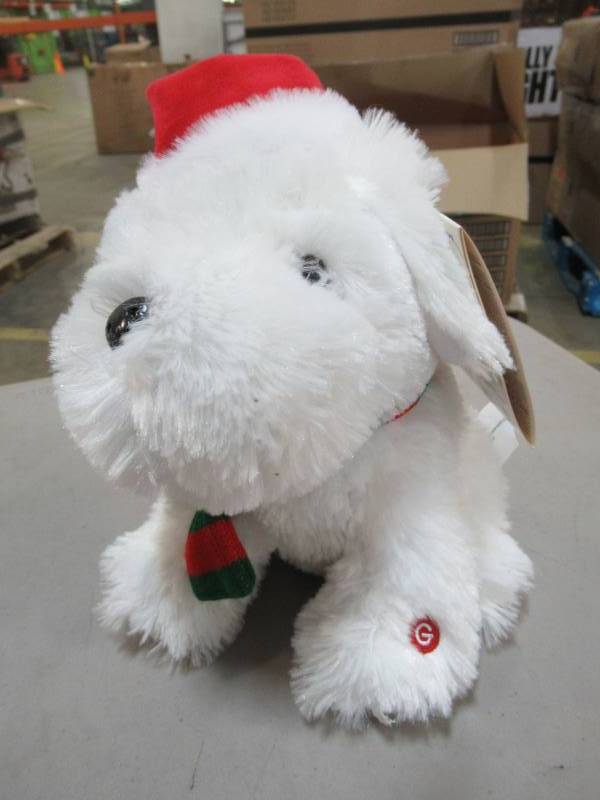 lot 43 image: Home Accents Holiday 9.06 in. Little Jinglers Maltepoo 38775
