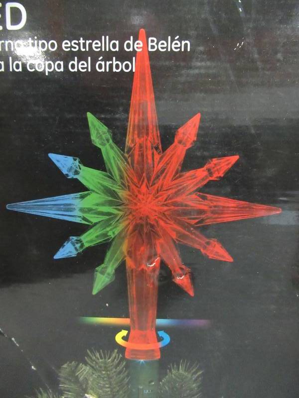 lot 238 image: GE Color Effects Bethlehem Star Tree Top, 88995HD