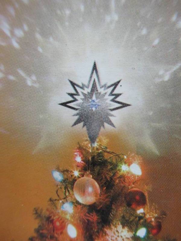 lot 267 image: LightShow 17.91 in. Lighted Projection-Kaleidoscope Tree Topper, 38708