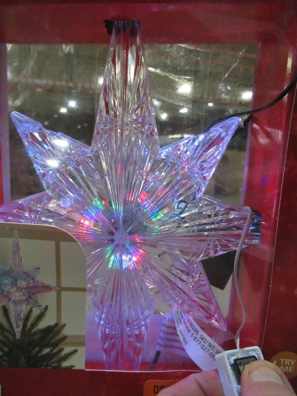 lot 278 image: Home Accents Holiday LED Bethlehem Star Tree Topper Ornament, 1130280