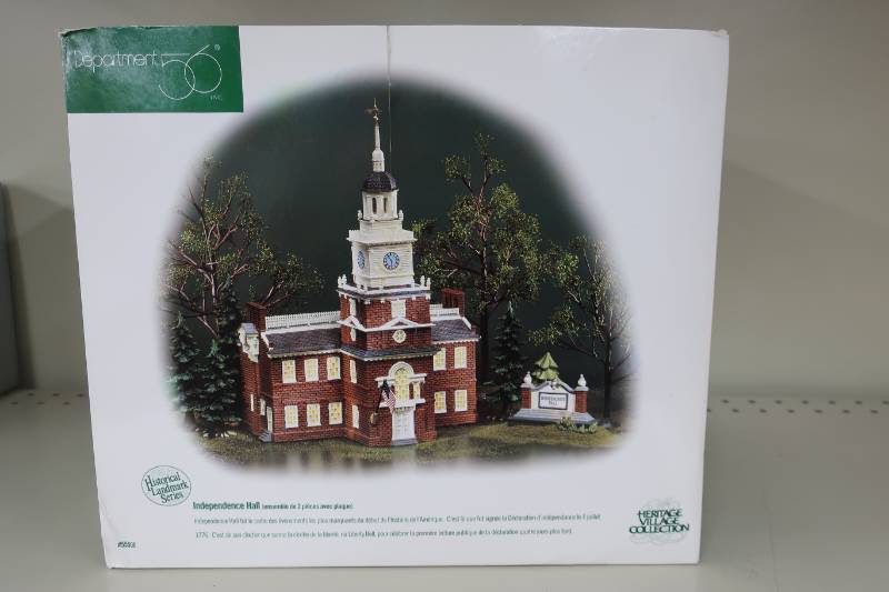 lot 303 image: Department 56 Heritage Village - Independence Hall