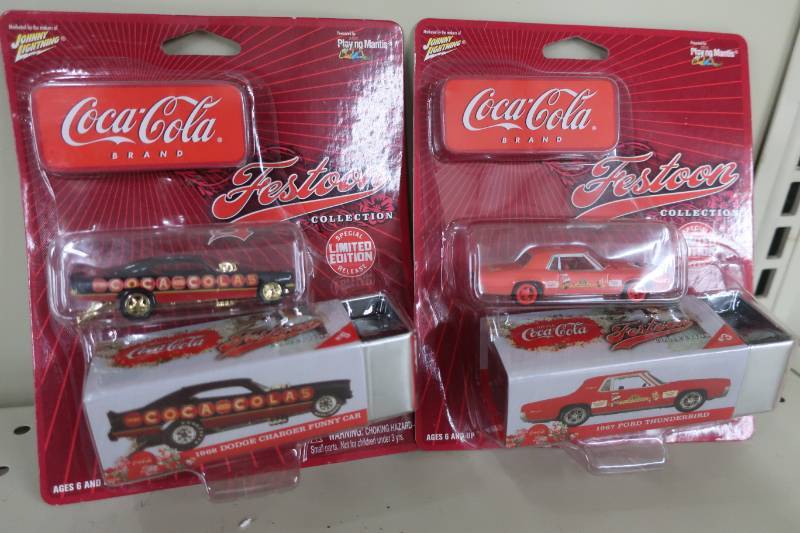 lot 308 image: Two Johnny Lightning Coca-Cola Cars