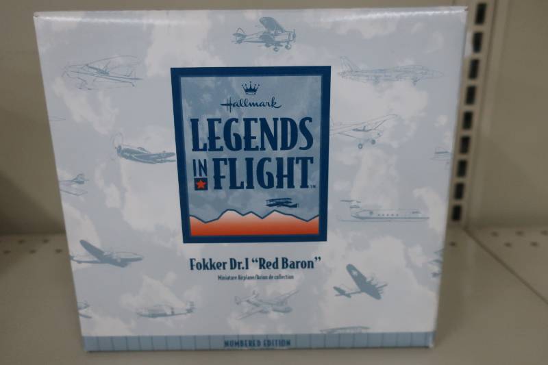 lot 329 image: Hallmark Legends of Flight Die-cast Plane - Red Baron