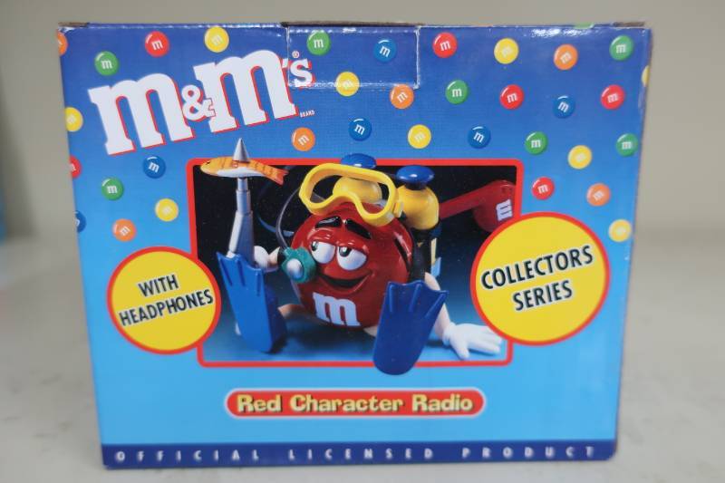 lot 361 image: Radio Shack Red M&M Character Radio