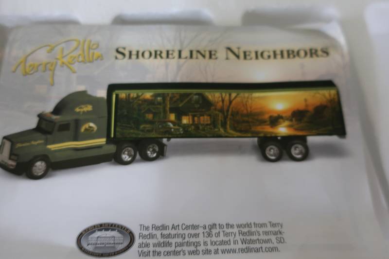 lot 389 image: Terry Redlin Shoreline Neighbors Tractor Trailer
