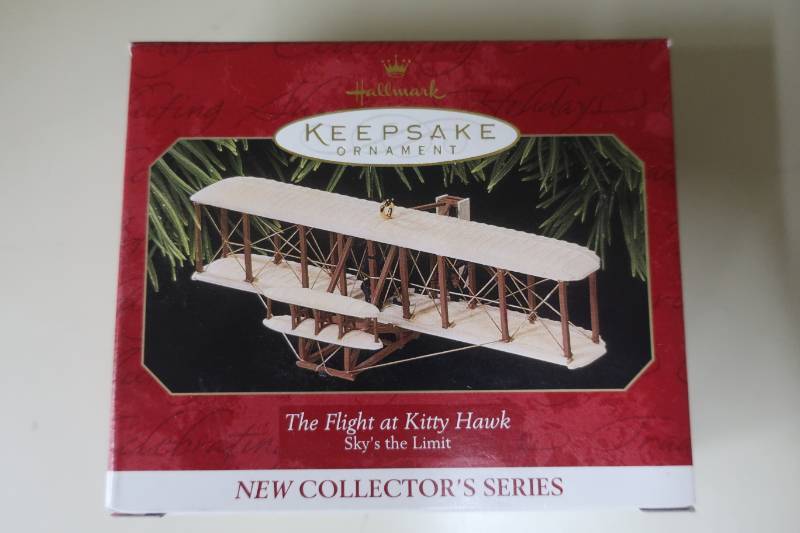 lot 396 image: Hallmark Keepsake Wright Flyer Christmas Tree Ornament
