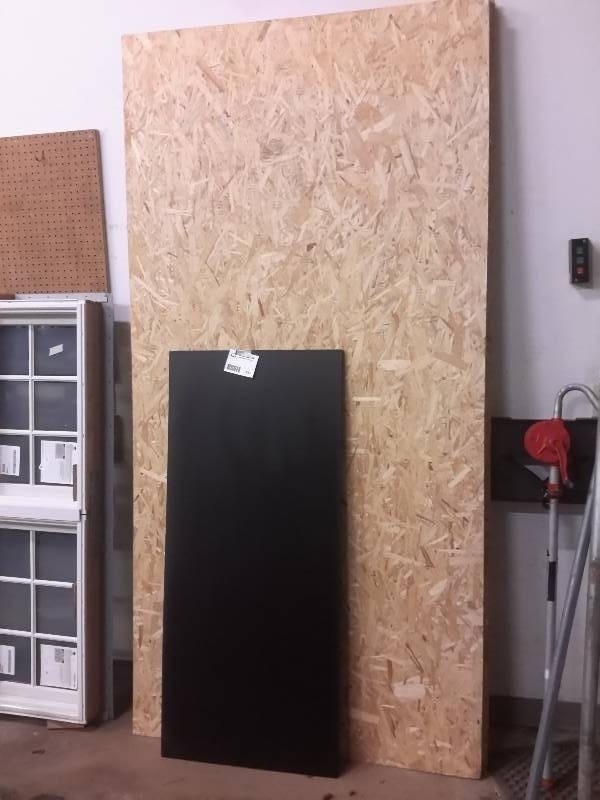 lot 622 image: Sheets of Plywood and Some Kind of Stone