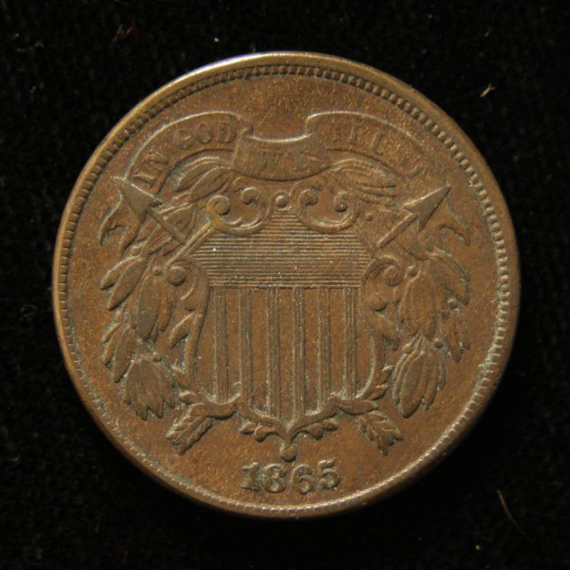 1865 US TWO CENT PIECE