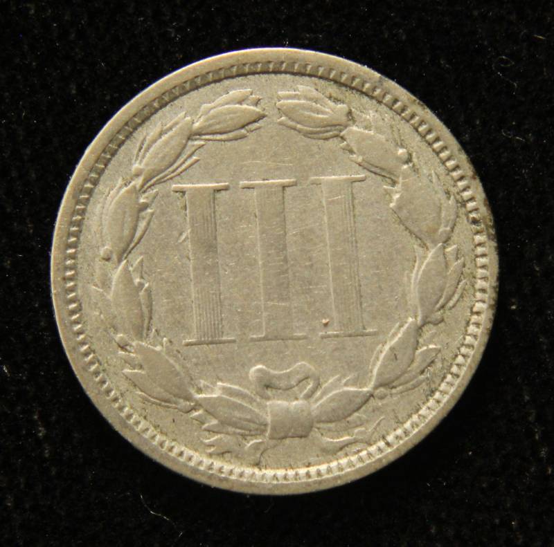 1873 US THREE CENT NICKEL