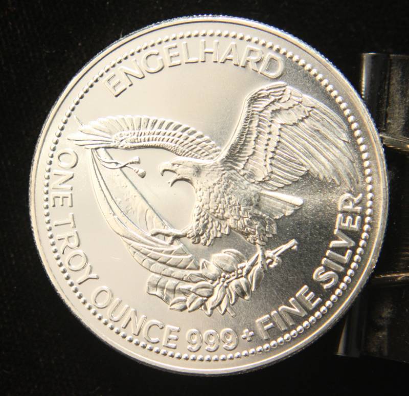 1 TROY OZ. .999 FINE SILVER 1984 ENGELHARD AMERICAN PROSPECTOR