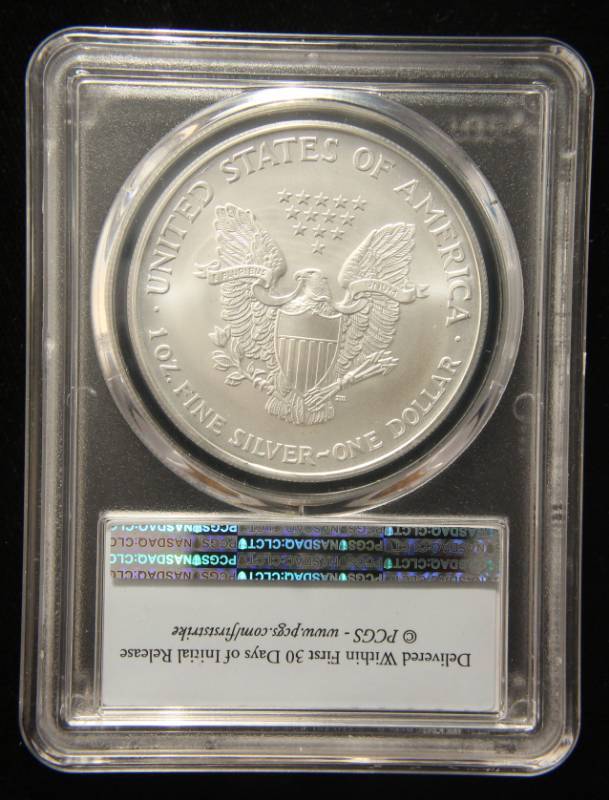 2003 AMERICAN SILVER EAGLE 1 TROY OZ. .999 FINE SILVER MS69 PCGS FIRST STRIKE