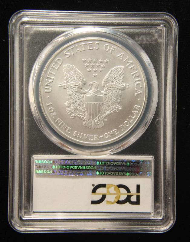 2005 AMERICAN SILVER EAGLE 1 TROY OZ. .999 FINE SILVER MS69 PCGS