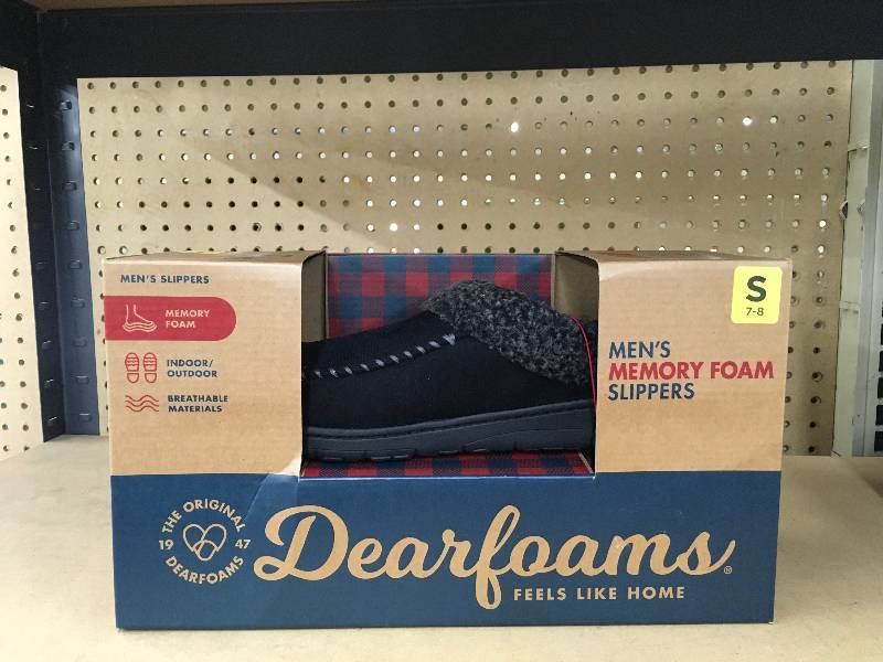 Dearfoams Mens Slipper, Retail $9.99