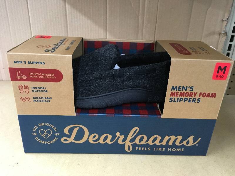 Dearfoams Mens Slipper, Retail $9.99