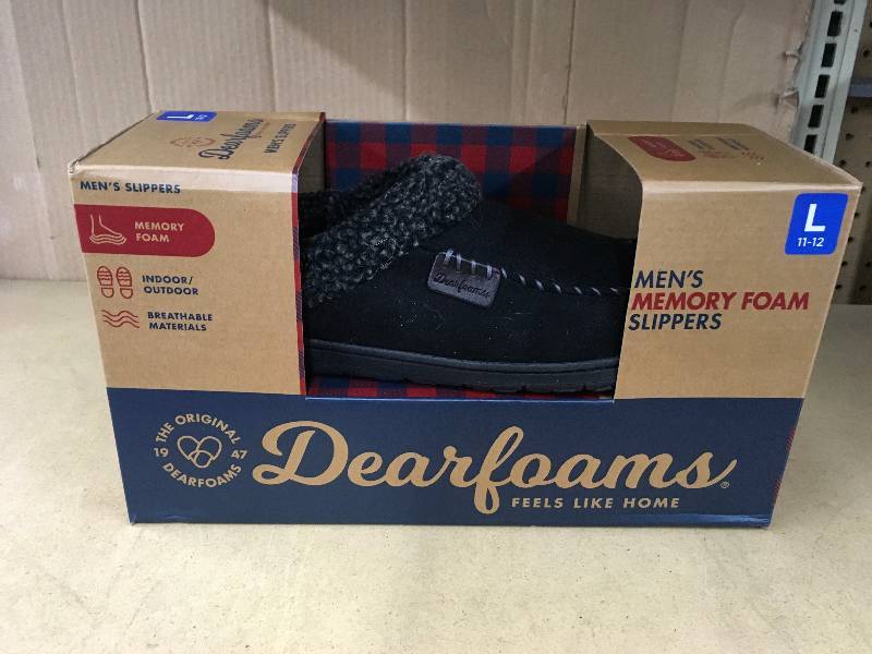 Dearfoams Mens Slipper, Retail $9.99