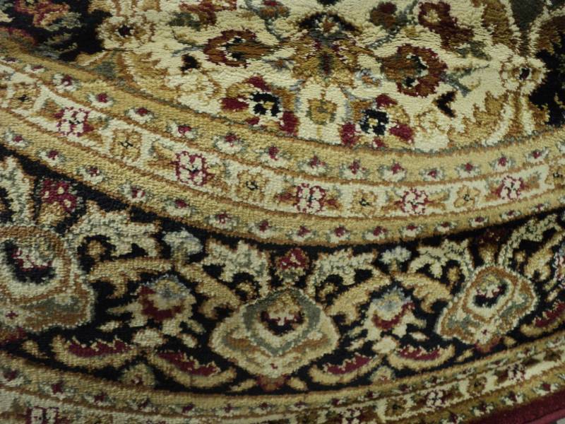 lot 13 image: Tayse Rug from Turkey Round RedRed...