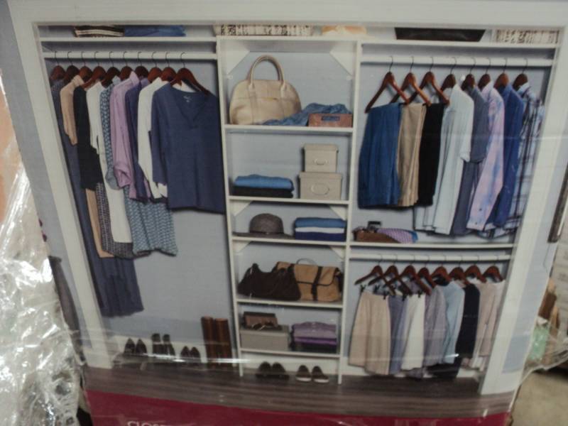 lot 44 image: Closet Maid Closet Kit fits spaces ...