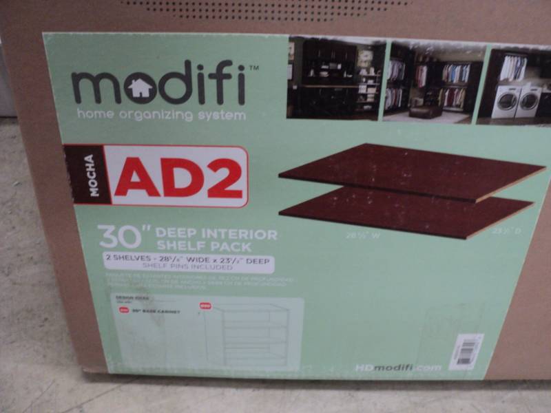 lot 54 image: 2 Mocha Modifi Shelves - 30 Shelf ...