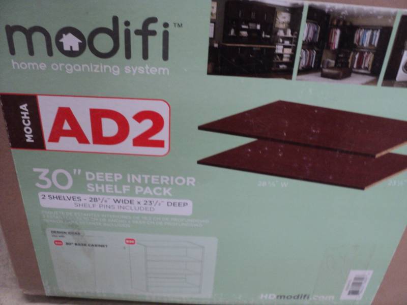 lot 55 image: 2 Mocha Modifi Shelves - 30 Shelf ...