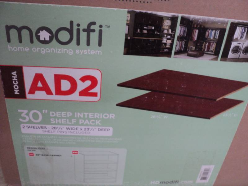 lot 56 image: 2 Mocha Modifi Shelves - 30 Shelf ...