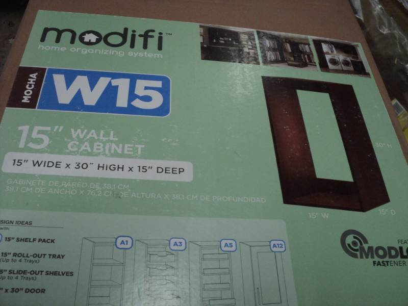 lot 69 image: 1 Mocha Modifi 15 wall Cabinet...