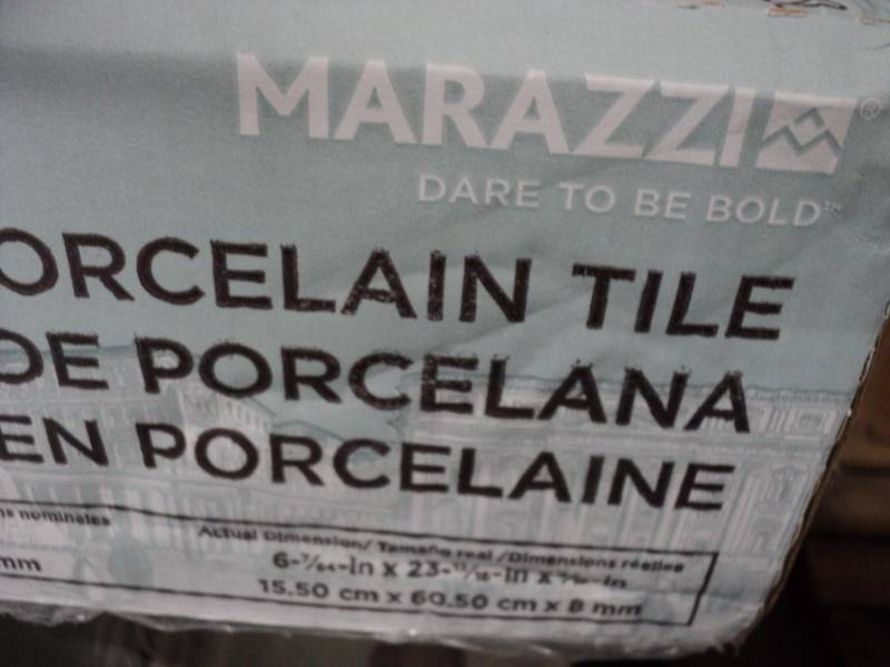 lot 91 image: 9 boxes Manazzi Porcelain tile, 14....