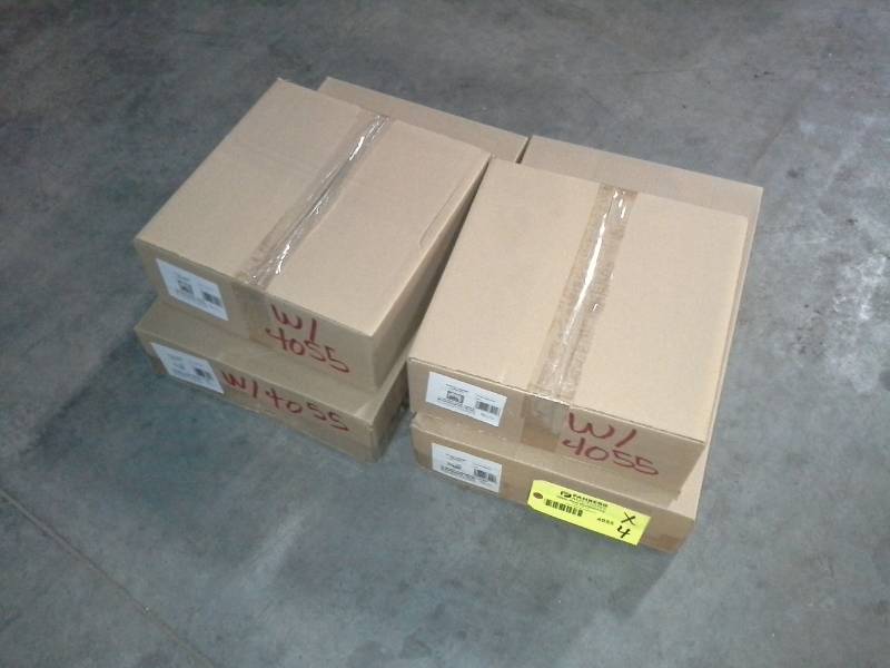 lot 4055 image: Furniture Set - 2 Kiddie Adirondack Chairs, 2 Kiddie Side Tables