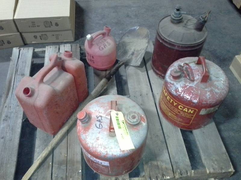 lot 4101 image: Misc. Lot - Gas Cans