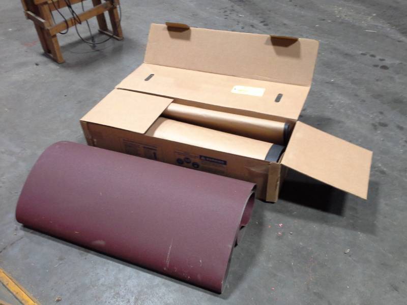 lot 4122 image: Pair of Large Sanding Belts