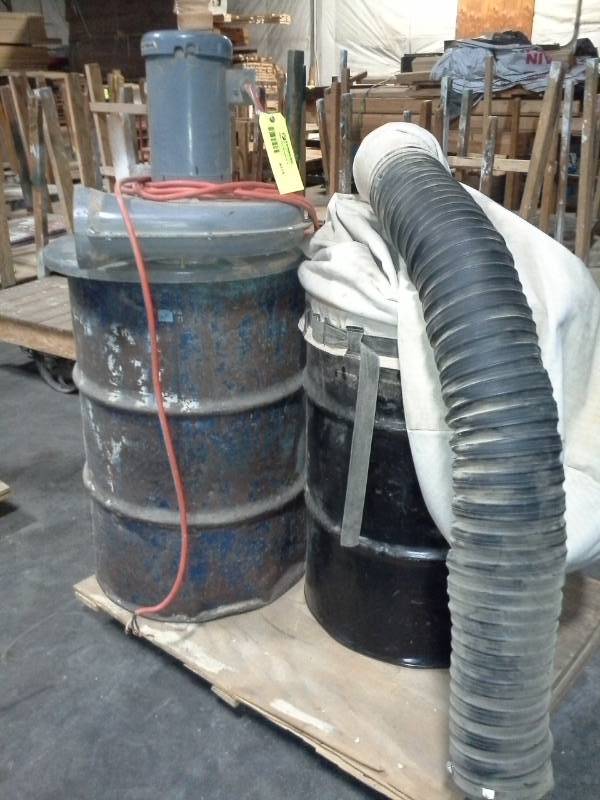 lot 4315 image: 3 Phase Barrel Dust Collection Lot