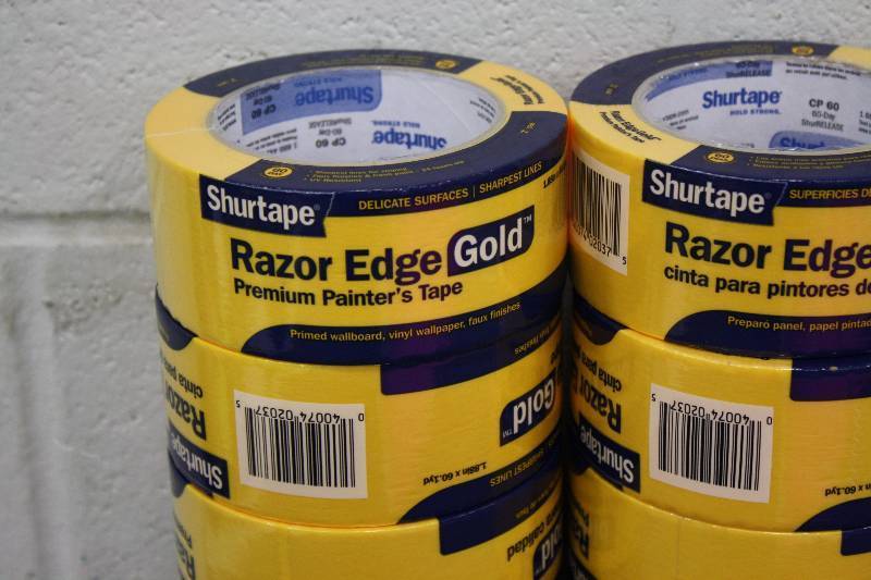 lot 25 image: 24 Rolls Of Razor Edge Gold Shurtape 2 - New
