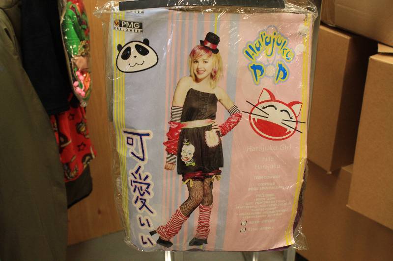 lot 198 image: Harajuku Girl Teen Costume Size 12-14 - MSRP $34.99
