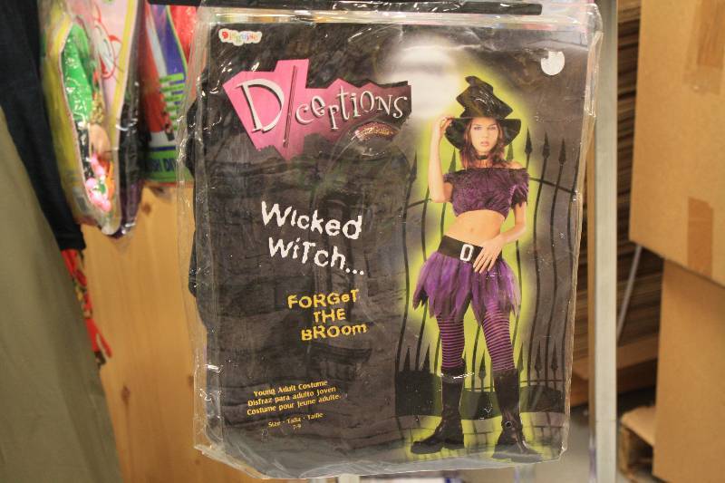 lot 206 image: Wicked Witch Young Adult Costume New Size 7-9