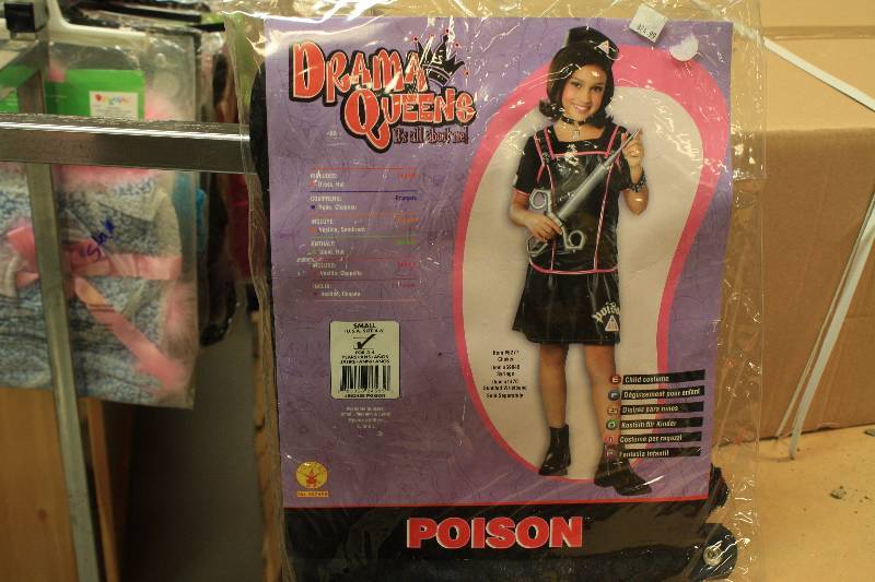 lot 211 image: Drama Queen Poison Child Costume Size Small 4-6