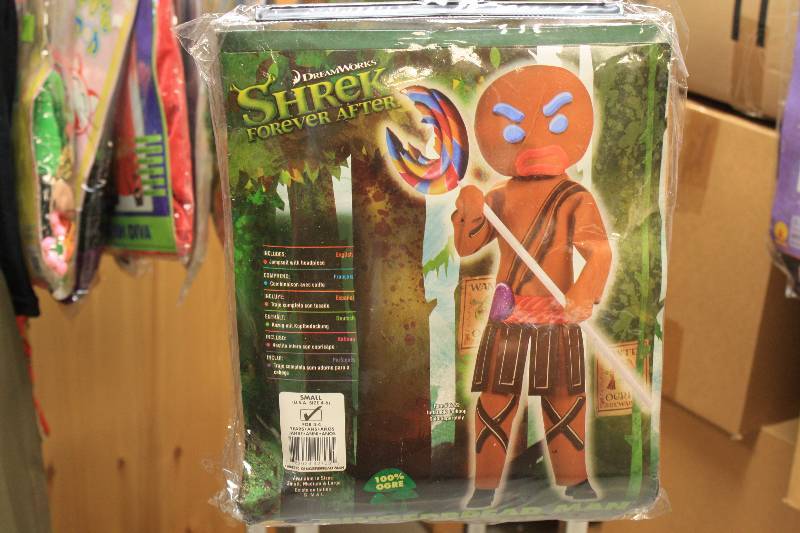 lot 189 image: Shrek Forever After Costume Size SMall 4-6